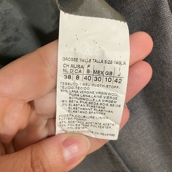 MAX MARA dark grey blazer - Picture 4 of 4